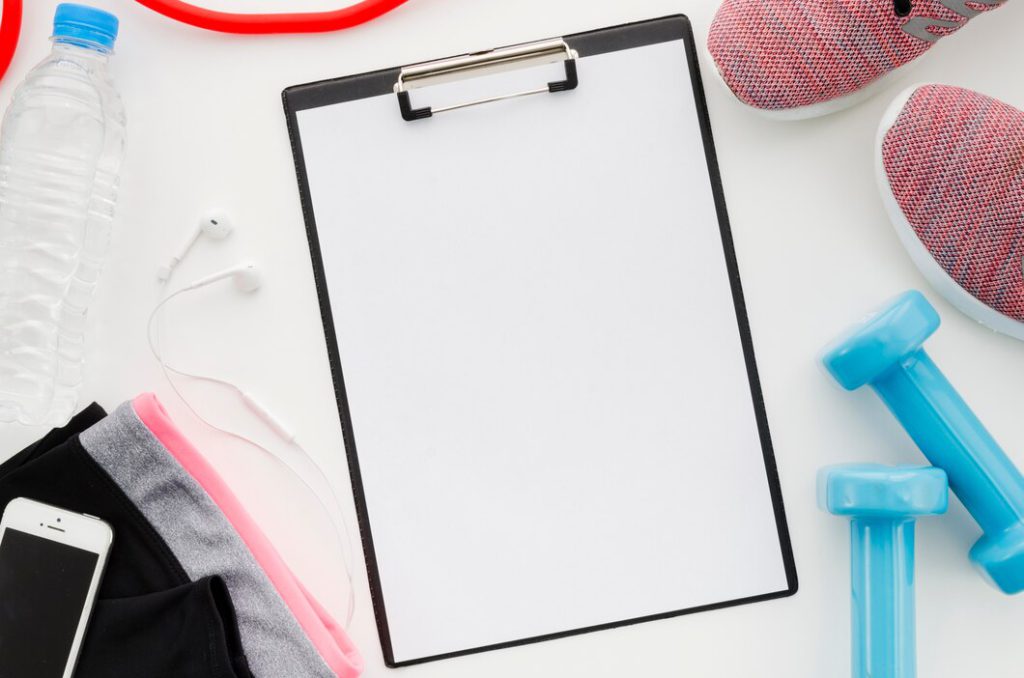 An empty sheet which will be filled by a personal trainer business plan.
Source: Freepik.