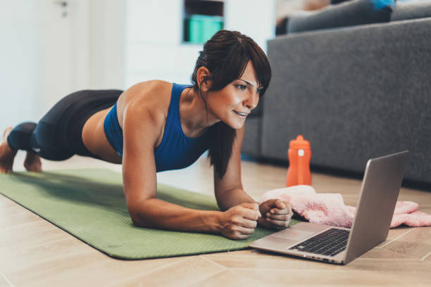 Online plank challenge conducted on gym’s social media platforms.