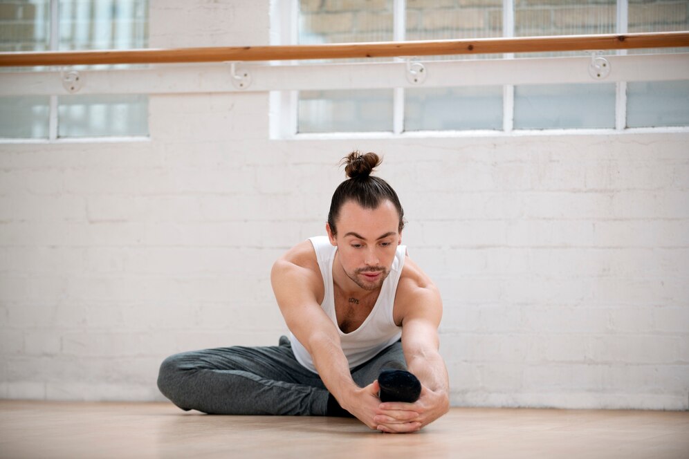 A man practising joga. Source: Freepik