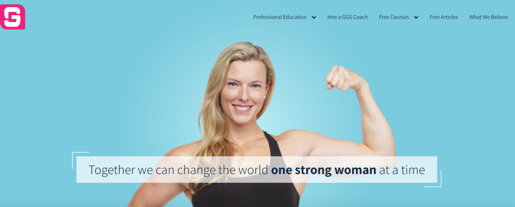 Girls Gone Strong blog - screen