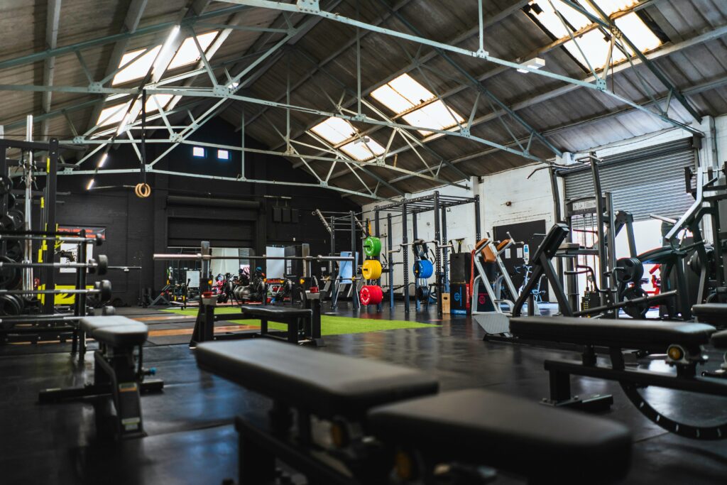 Sample interior of a 24 hour gym.