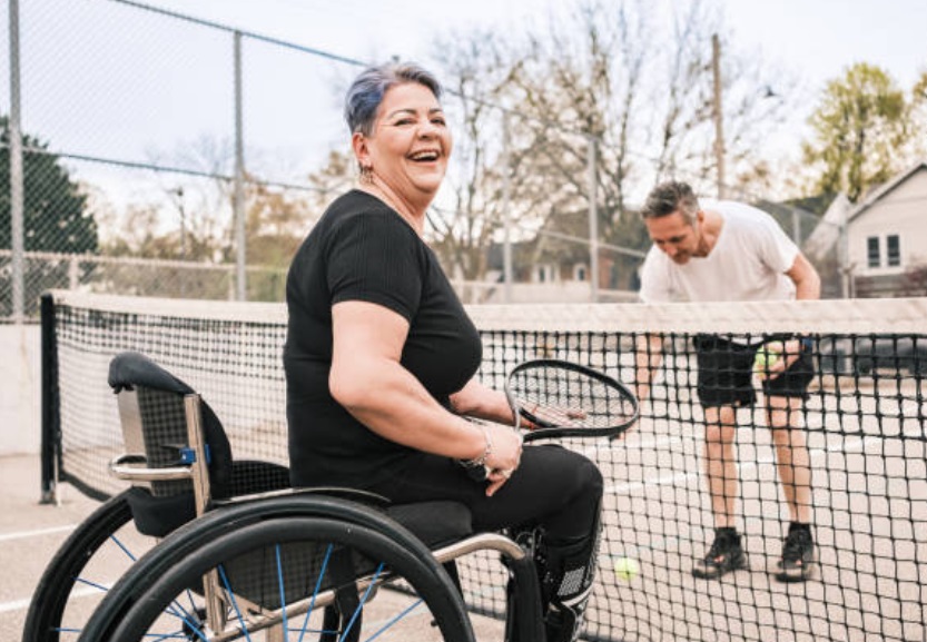 Health and fitness industry work together to make it possible for disabled people to participate in sports activities.