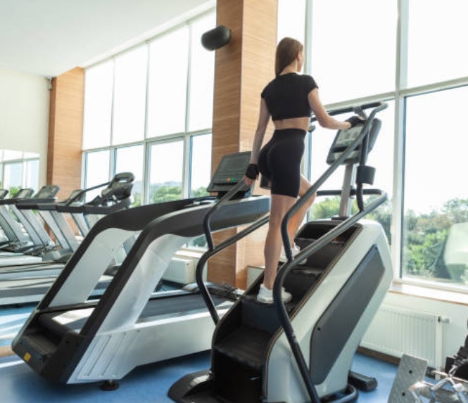 Stair climber - another useful stationary equipment in a gym.