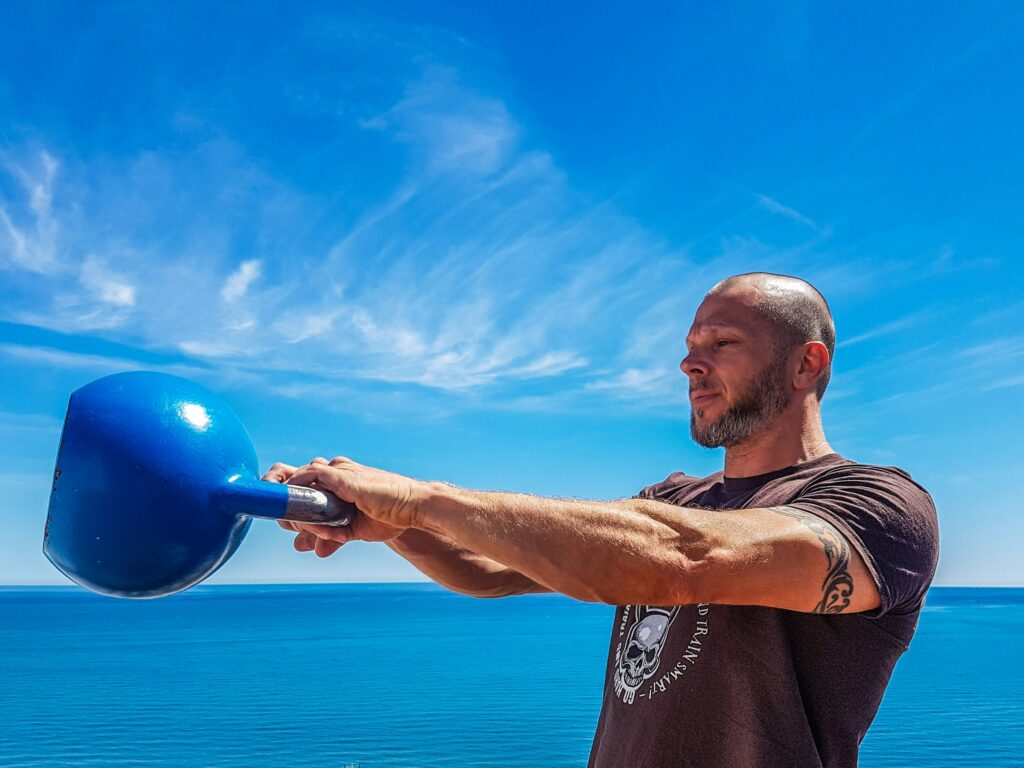 Kettlebells are a very popular example of equipment for upper body training.