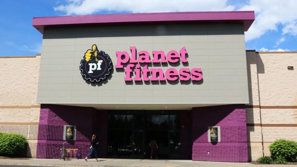 One of Planet Fitness gyms from outside