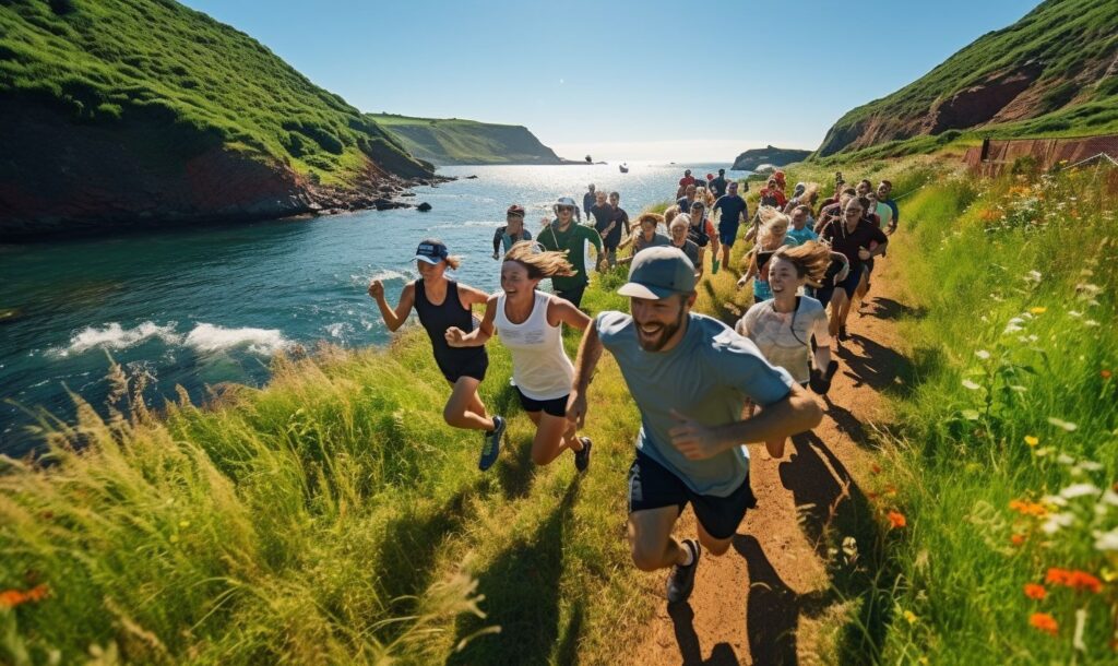 A picturesque July run - one of ideas for gym events.