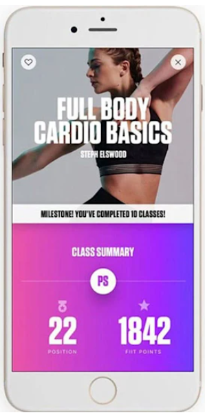 Steph Elswood’s fitness app.