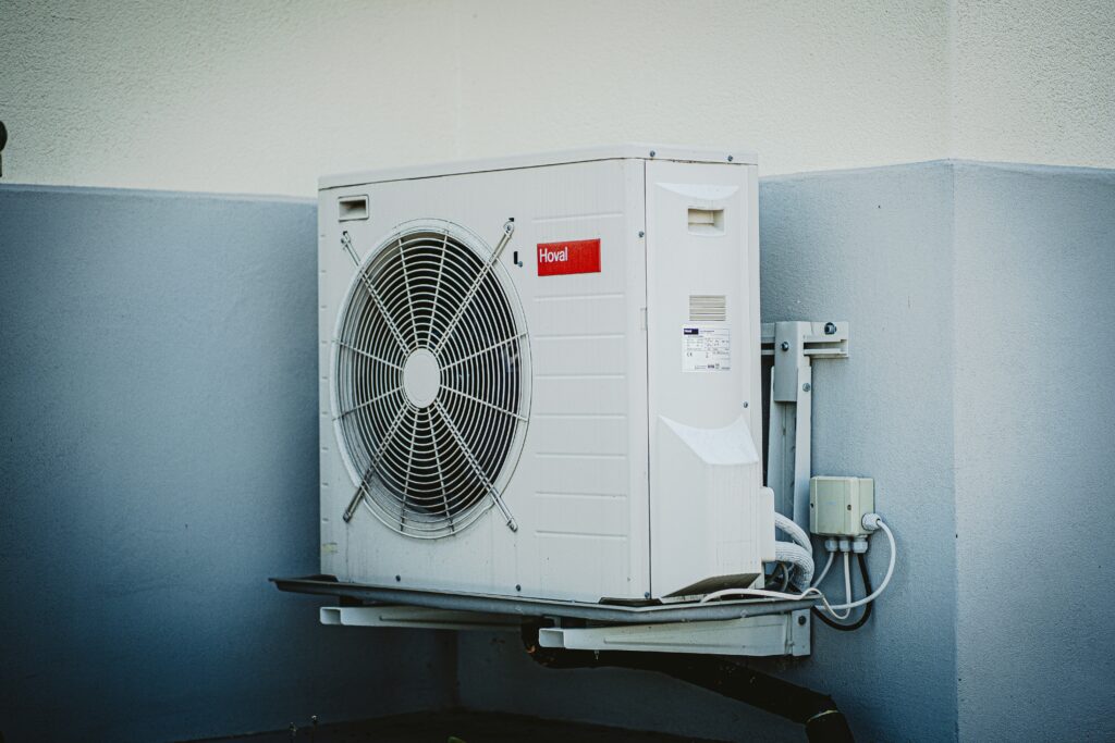 Air conditioning used to meet the gym safety regulations.