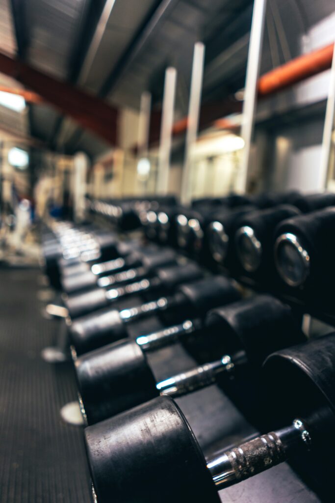 Dumbbells are the most typical kind of equipment in a gym.