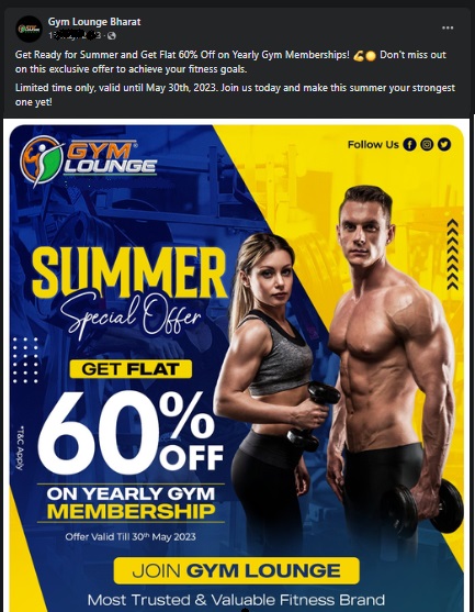 Fitness social media are full of time limited offers.