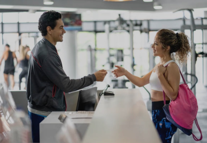 A loyal customer receives a pass for a free personal training session.