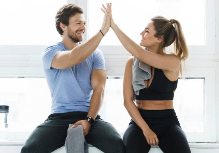 A personal trainer business name may be connected with results, success and goals.