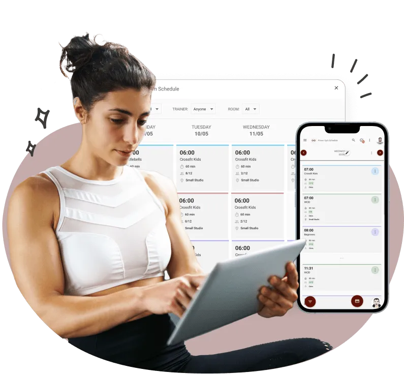 Fitness brand’s style - think of using gym management software