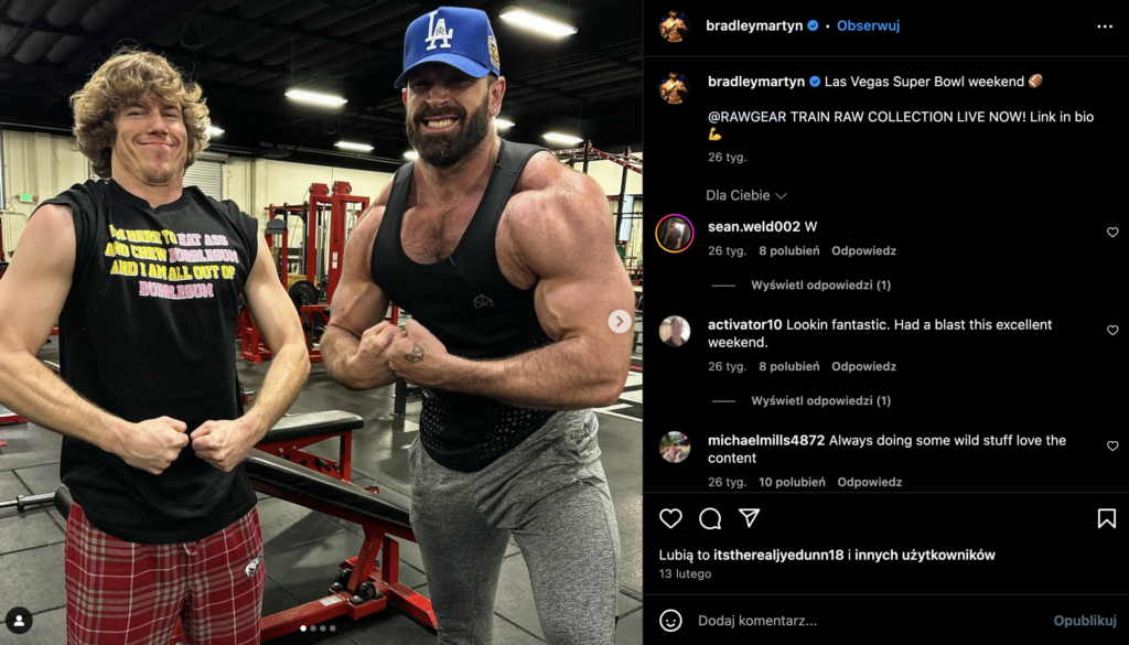 Bradley Martyn - gym influencer