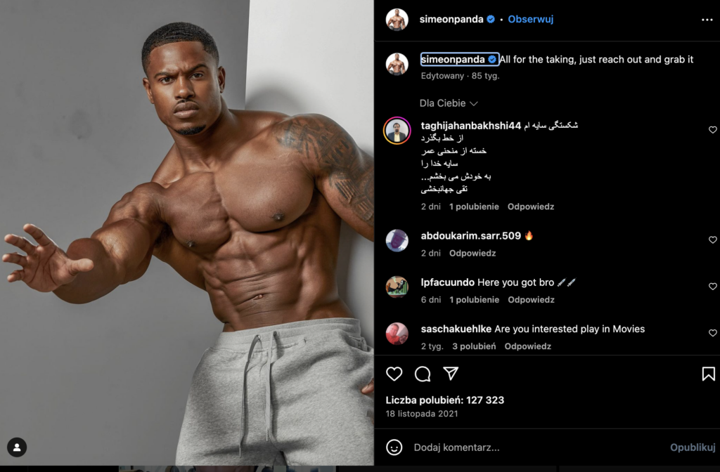 Simeon Panda - fit influencers