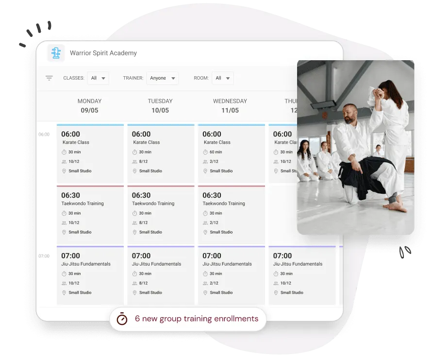 WodGuru gym management software helps with managing not only the administrative tasks, but also maintaining cleanliness.