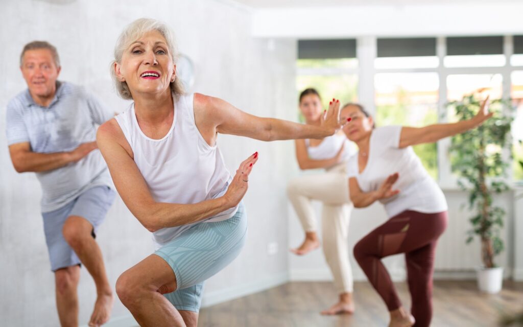 Age groups at fitness clubs