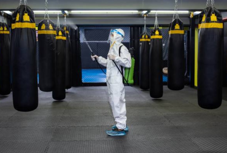 Professional fitness center cleaning - more than a microfiber cloth and disinfectant spray.