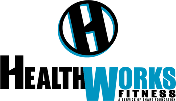 Healthworks Fitness Center logo.