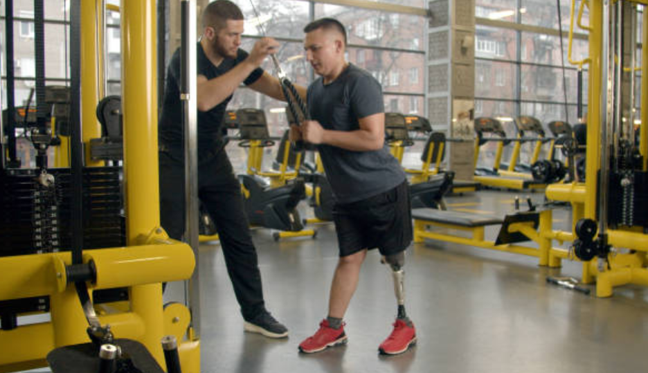 Gym target customers may be a disabled people, but the fitness facility must be perfectly prepared for that.