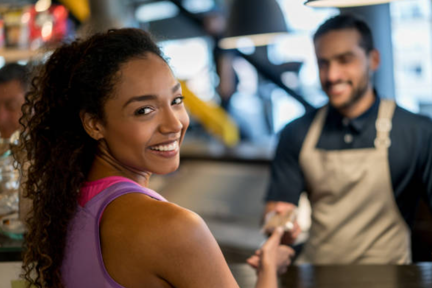 A discount for a healthy treat in the gym snack bar can motivate well being and a healthy lifestyle.