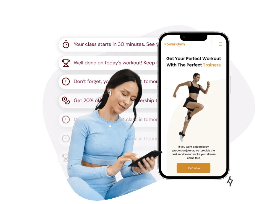 Personal trainers work with fitness apps quite often.