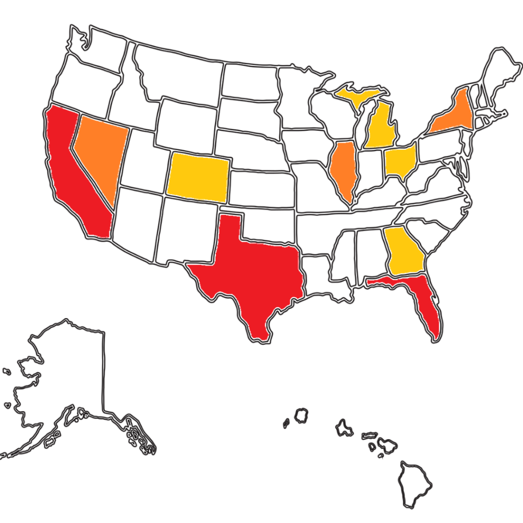 Fitness index - the healthiest states.