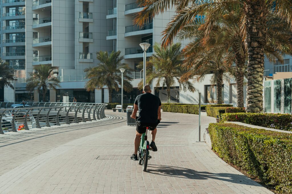 In sunny cities there are understandably more residents exercising for personal health.