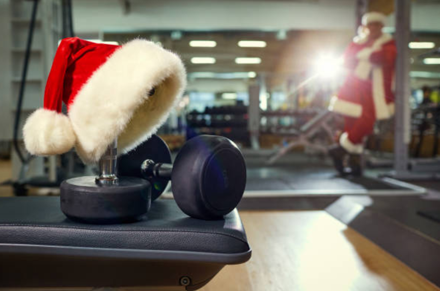 The Christmas subject is attractive for group fitness classes.