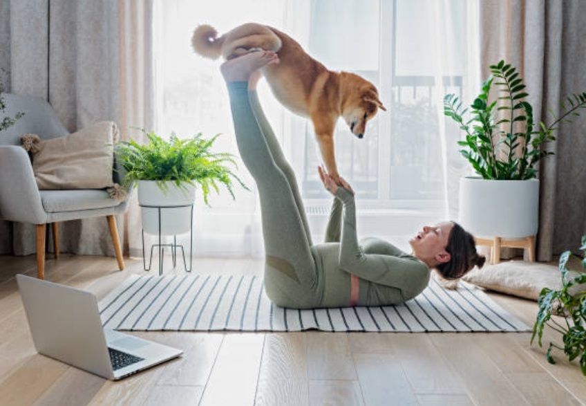 Doga - yoga with domestic animals - has a healing power, some people say.