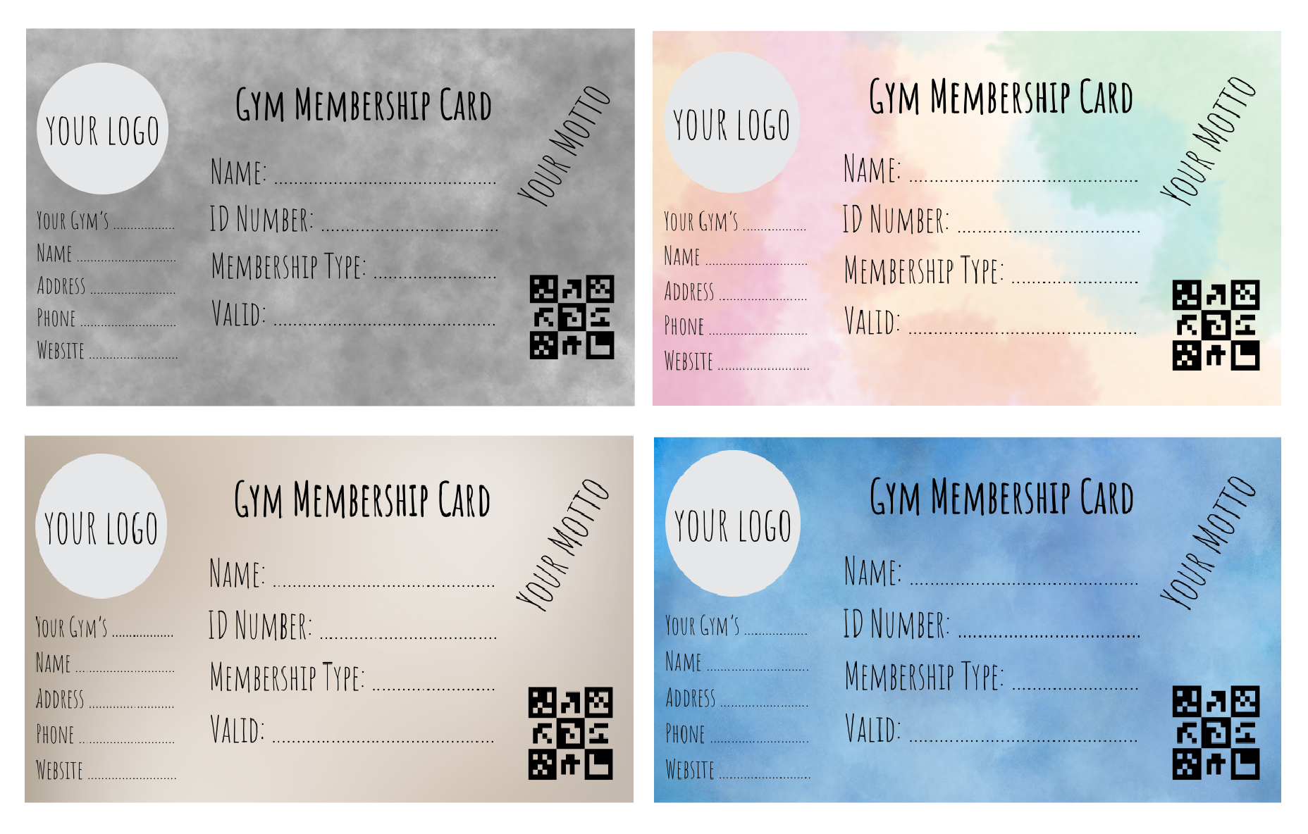 Gym Membership Card Template in 2025 (Free, Downloadable) - WodGuru