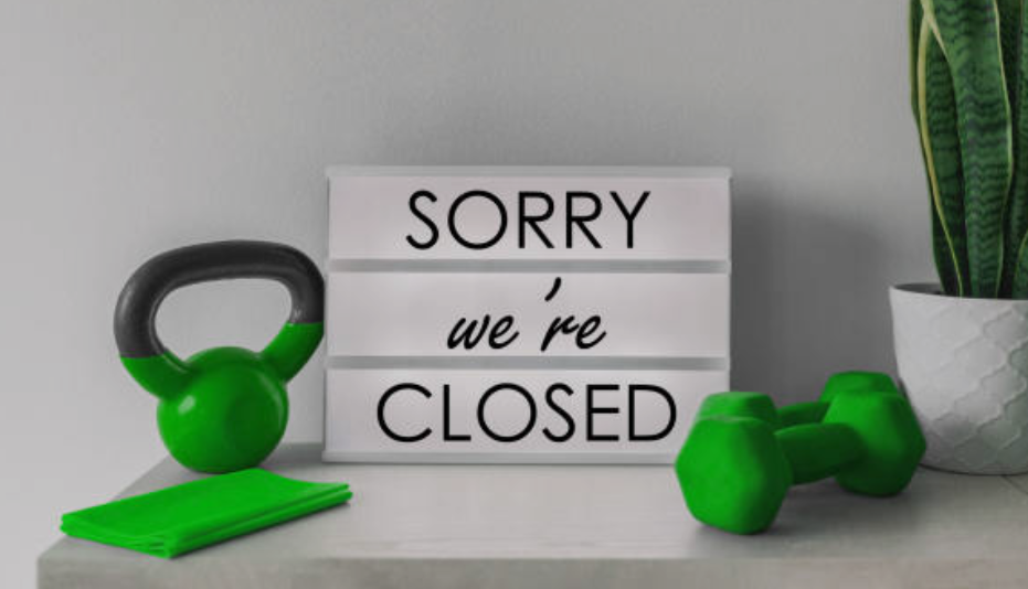 After the pandemic many companies in the gym business had to close.