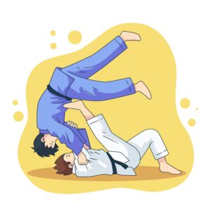 Drawing of a jiu-jitsu combat
Source: Freepik