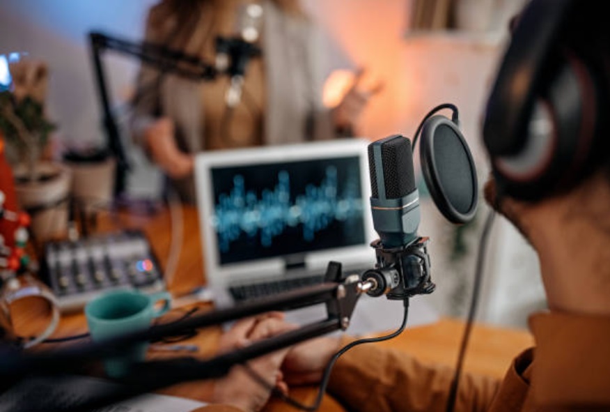 Fitness podcasts are nowadays run in professional studios.