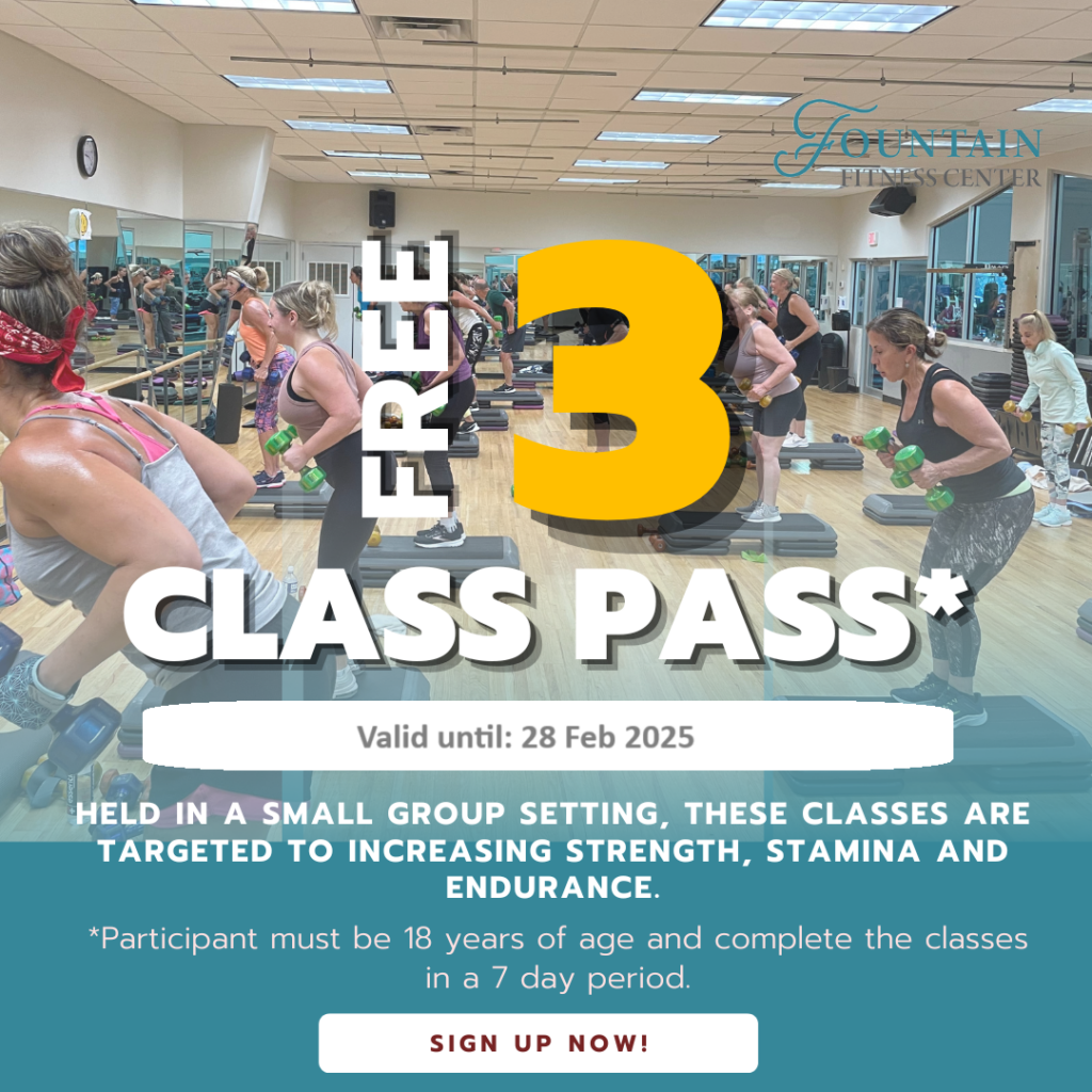 Free weights class pass out of charge. Source: fountainfitnesscenter.com