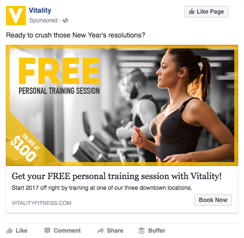 Facebook advertising for gym of fitness business owners