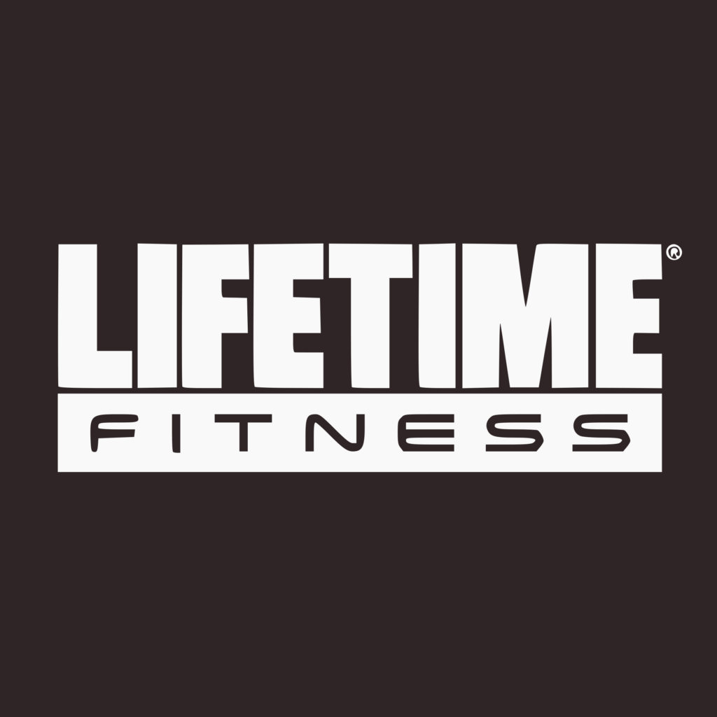 Logo of Life Time Fitness - one of the fitness businesses combining wellness initiatives, spas, cafés and personalized workout recommendations. Source: freebiesupply.com