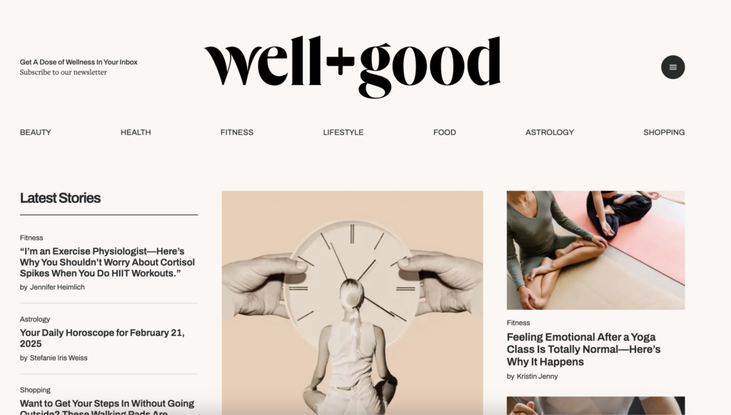 Top Health and Wellness Website for Trend-Driven Content