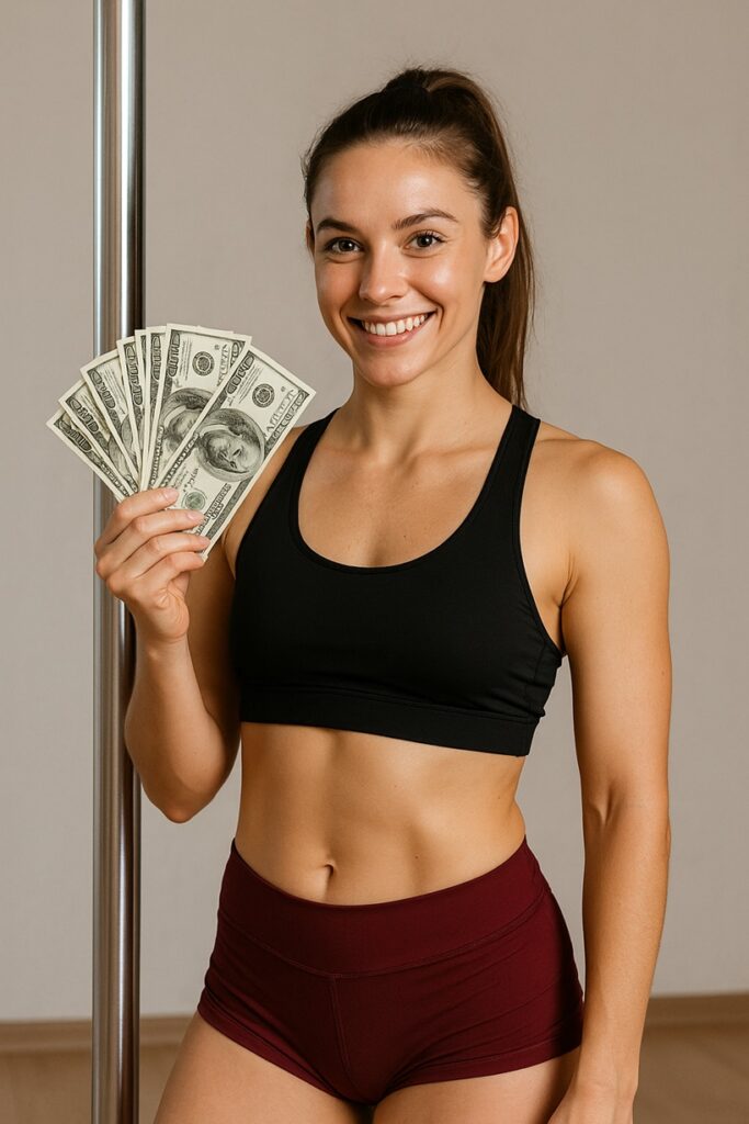 How much can you earn for teaching pole fitness?