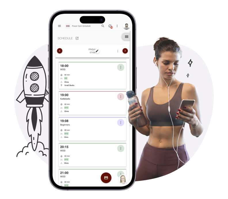 Attract and retain your target audience by being present in clients’ phones.