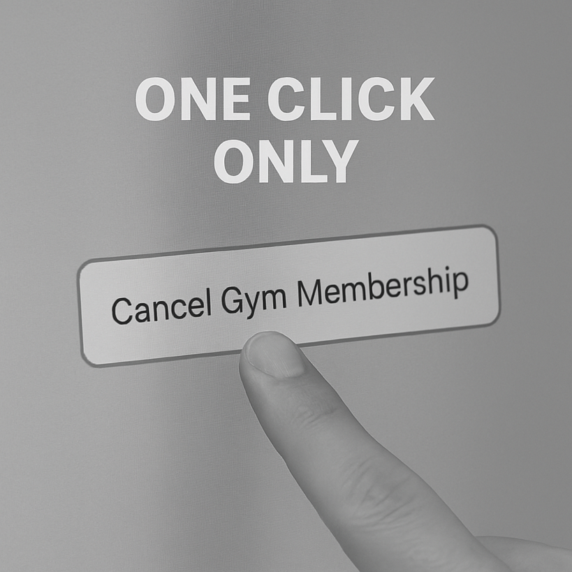 The cancellation process should be as easy as possible for gym owners and gym staff.