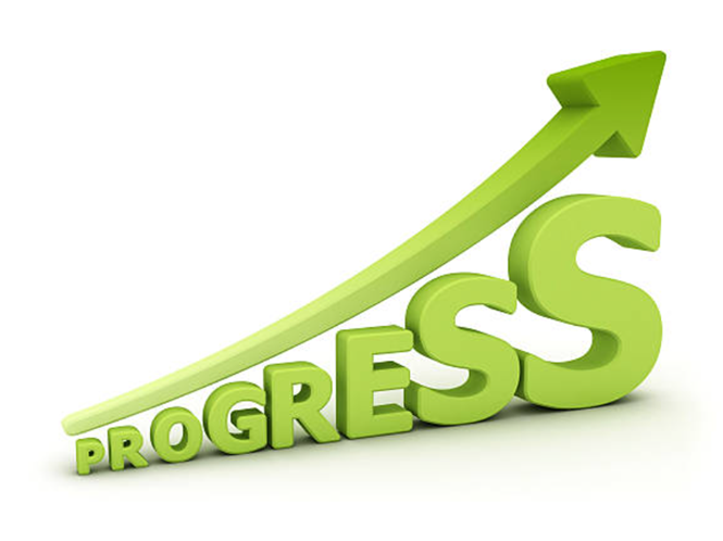Virtual classes, just like in person classes, bring progress.