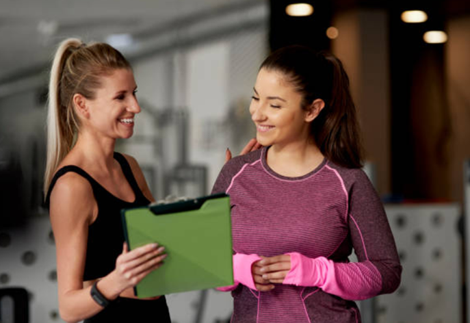 Confidence and no surprises is what a gym first-time user seeks - focus on their comfort: offer support walking around, talking, showing things and introducing to the new world and fitness friends.