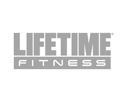 Lifetime Fitness logo. Lifetime is known for group fitness classes (yoga, cycling, pilates, and strength training). Source: mjkretsinger.com