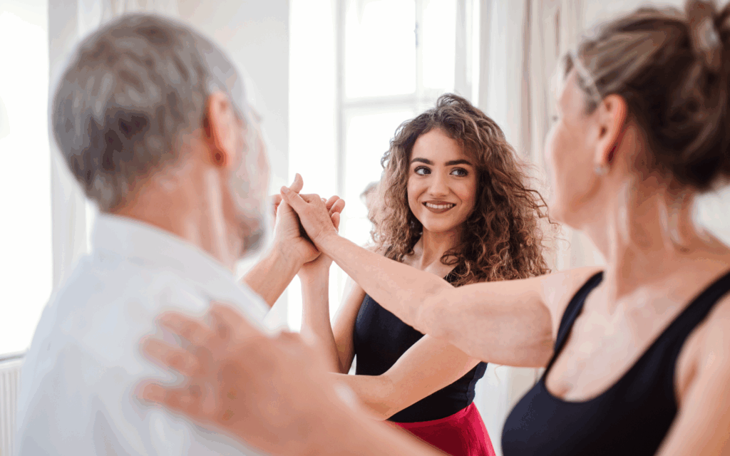 Use dancing and traditional dance techniques