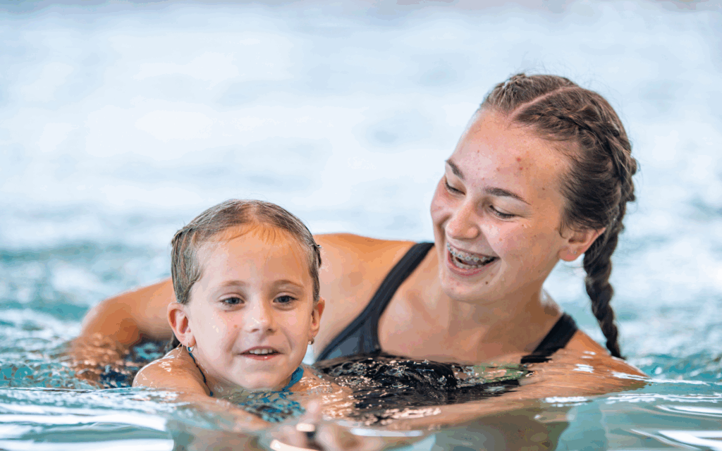 Use pool area to become better swim instructor