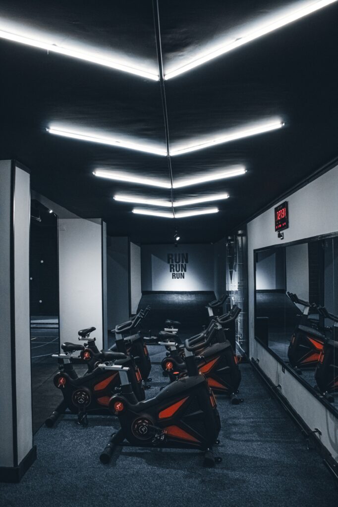 Modern gym goers will appreciate high tech gym design.