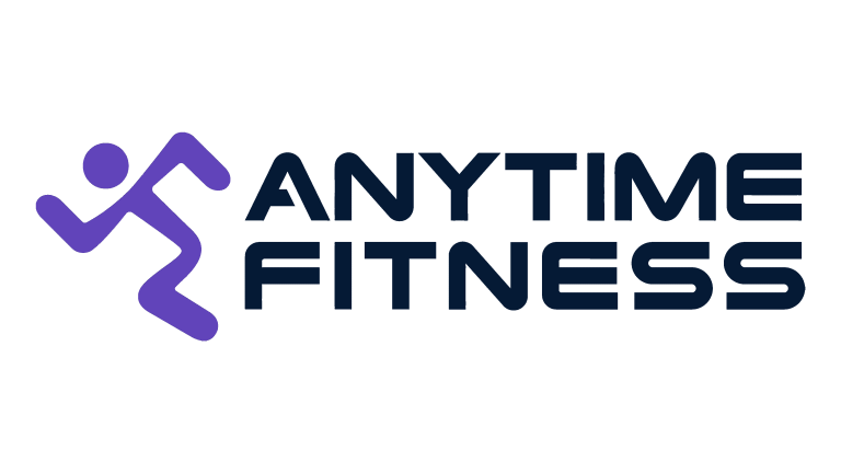 Anytime Fitness logo. The gym is helpful in achieving fitness goals for busy people thanks to unlimited access 24/7. Source: 1000logos.net