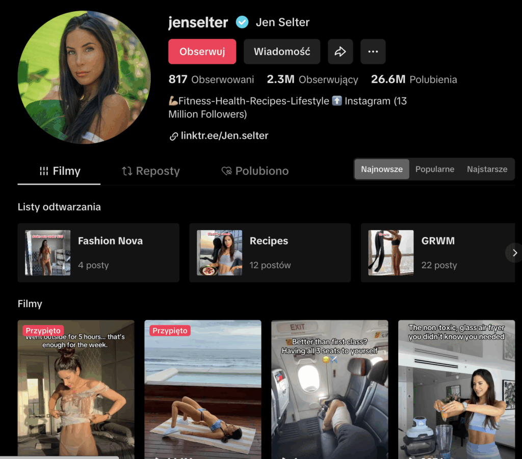 Celebrity fitness model whose visual-forward routines and brand ventures attract mass engagement. Based in the U.S., Jen Selter built massive fame for her glute‑focused workouts and approachable gym routines. Club owners cite her as high‑profile with polished production and consistent engagement, making her ideal for inspiration and partnership. Known for seamless photo‑ to‑video transitions and sculpted physique demos.