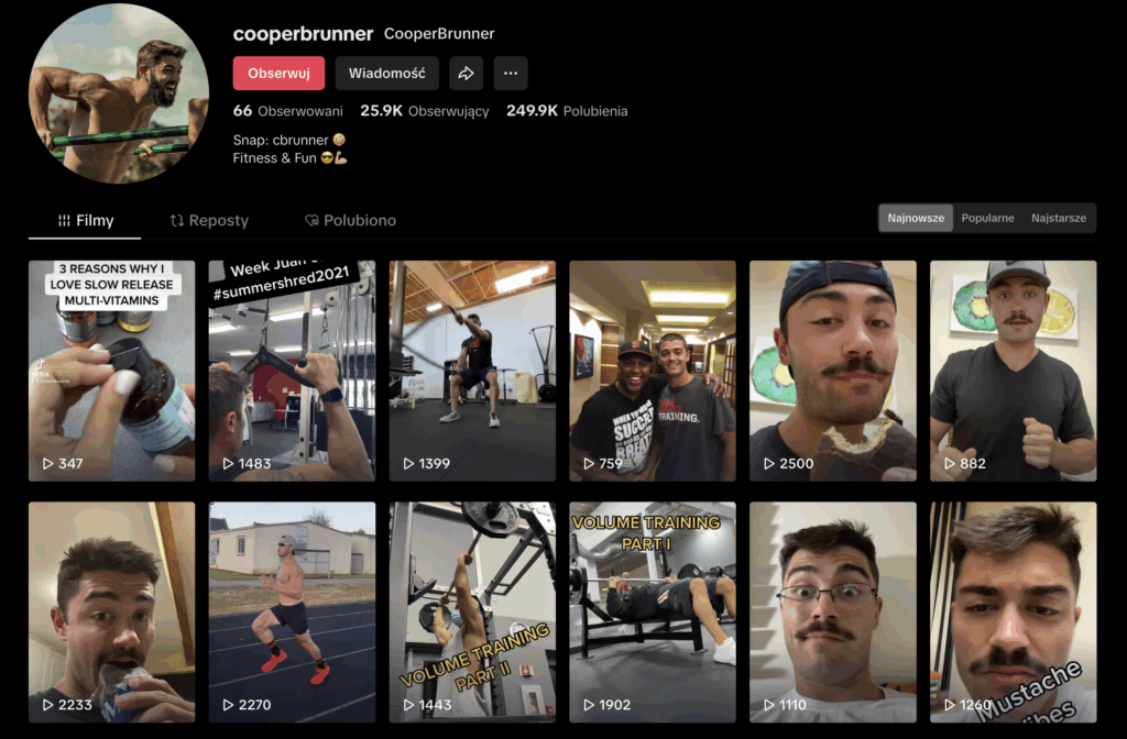 U.S. life‑coaching meets fitness: combines humor with functional training. Recognized by owners for strong community-building content and visual progress tracking. Offers quick tutorials that align well with club social media strategies.